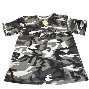 Monobaik Olive Camo Waffle Knit short Sleeve Shirt Men’s 2XL NWT